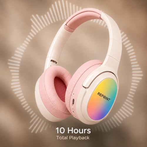 Image of RASSFOAT X7 RGB Wireless Headphones - Powerful Sound, 10H Playtime & Stunning 7-Color RGB Lights. Foldable, Comfortable, and Perfect for Music, Gaming, Movies & Calls-Anywhere, Anytime.