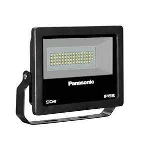Panasonic 50W Led Flood Light | Ip65 & Ik07 Waterproof Protection and Impact Proof Outdoor Light | 440V High Voltage Protection | 3000K Warm White (Pack of 1) - Aluminium