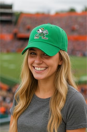 Gorra béisbol verde Universidad Notre Dame ajustable miniatura 3