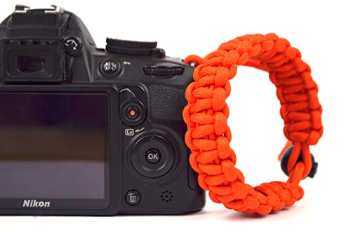 Image of Paracord Wrist Strap for robust hand grip to hold all DSLR camera /heavy gear /Binocular