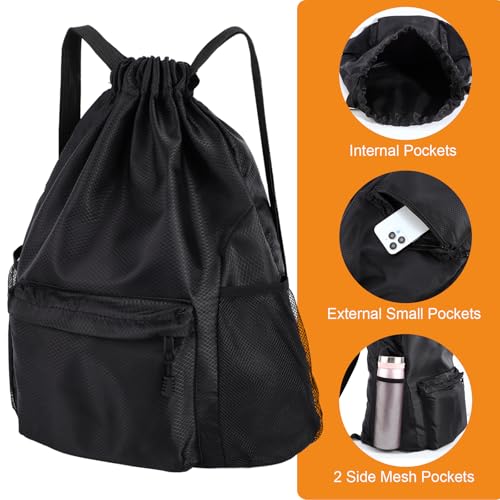 Drawstring Gym Backpack with Code T2HE6FKS - $14.99 - Image 4