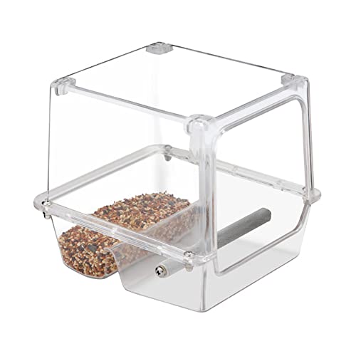 Mangeoire pour Cage à Oiseaux sans gâchis - Distributeurs automatiques de de Perroquet,Mangeoire à Oiseaux Cage pour Animaux Porte-Nourriture à Eau pour perruches perroquets Leryveo