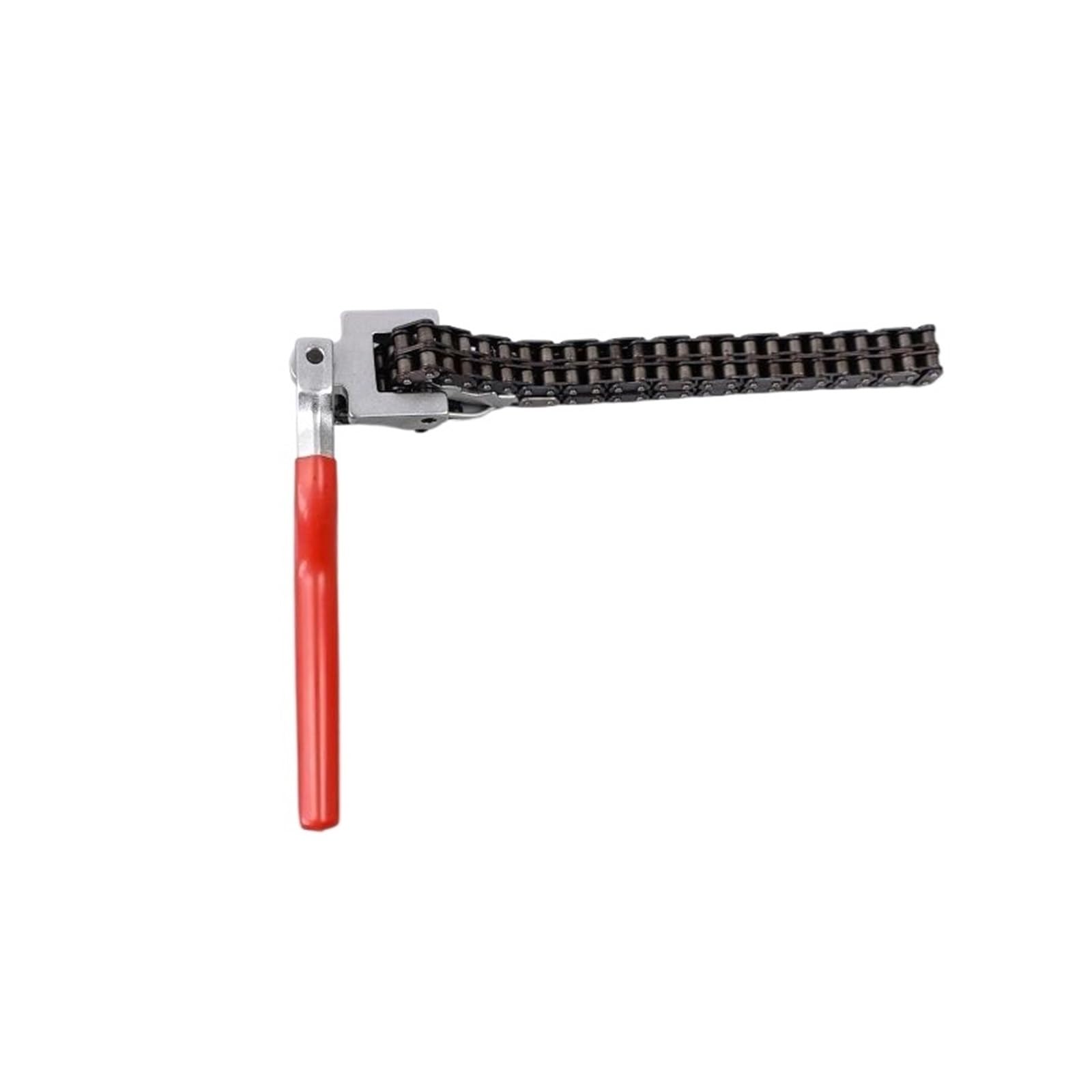 Llave de rejilla de aceite for coche, filtro de máquina de aceite, llave de filtro, herramienta de cambio de aceite de cadena pesada tipo esposas, desmontaje y montaje