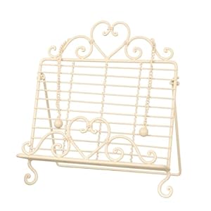 Dibor Ivory Heart Vintage Cookbook Holder