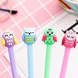 Chinshwehaw Cartoon Animal Pens Ink Pens Gel Pen Writing Pens Neutral Pens School Office Supplies Kids Gifts 0.5mm Ball Point cone pen,8Pack
