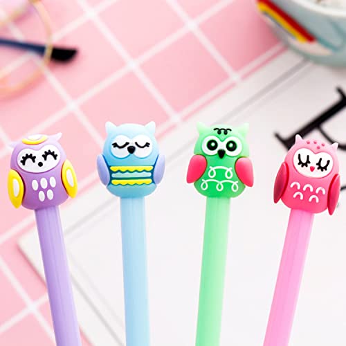 Chinshwehaw Cartoon Animal Pens Ink Pens Gel Pen Writing Pens Neutral Pens School Office Supplies Kids Gifts 0.5mm Ball Point cone pen,8Pack