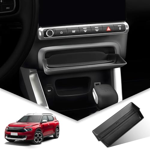 BIBIBO Caja de almacenamiento para consola central para Citroen C3 Aircross 2017-2023, organizador, accesorios para Aircross, accesorios para el coche