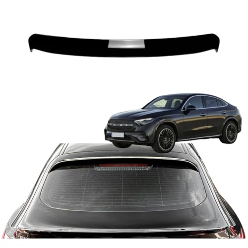 2021 Mercedes-Benz GLB-Class Check Tailgate Side Spoilers 3 Rear Roof Spoiler Wing for Mercedes-Benz GLC Coupe C254 2023 2024 2025 2026, Car Rear Tailgate Boot Roof Spoiler Lip Wing Exterior Accessories Reduces Drag,Gloss Black