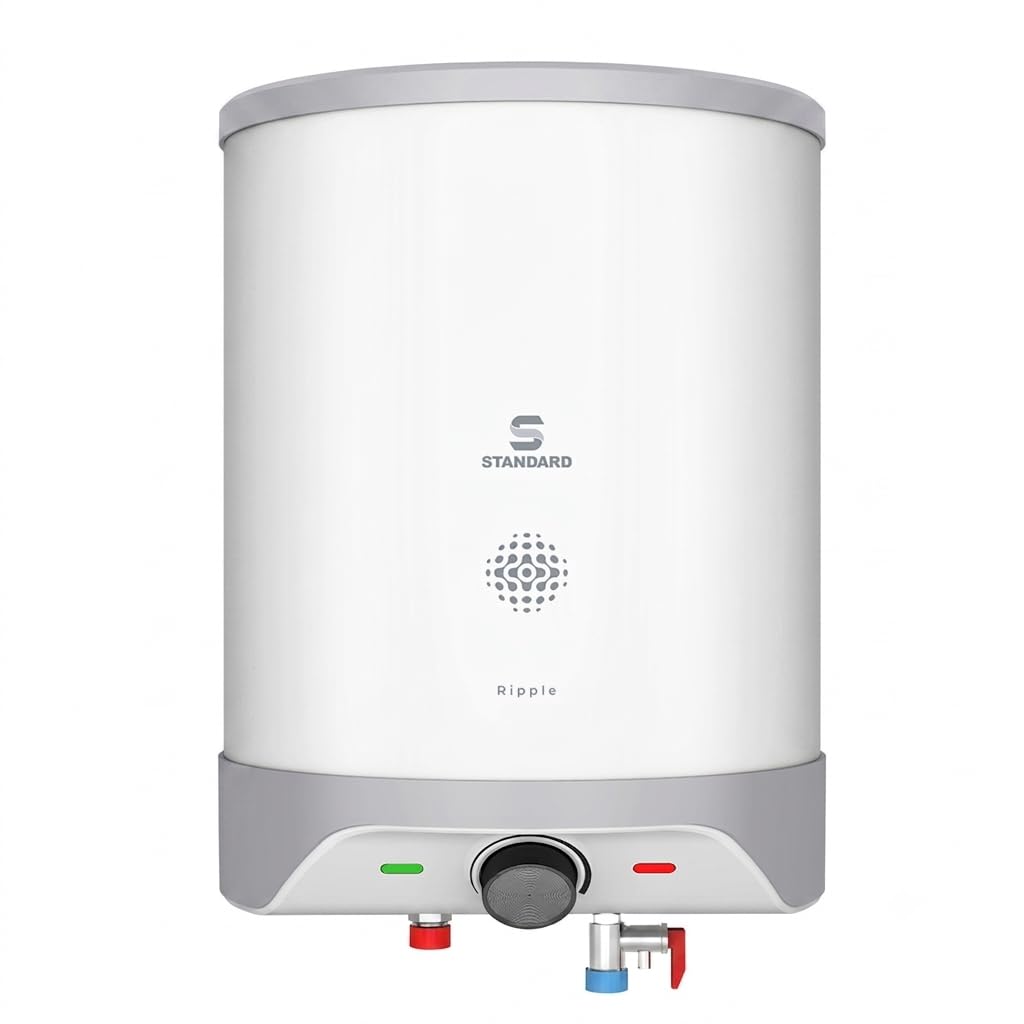 Havells Standard Ripple 10L Storage Water Heater (Geyser) | 2000W | 5-Star Rated | Whirl Flow Technology | PUF Insulation | 8 Bar Pressure | Grey-image-40
