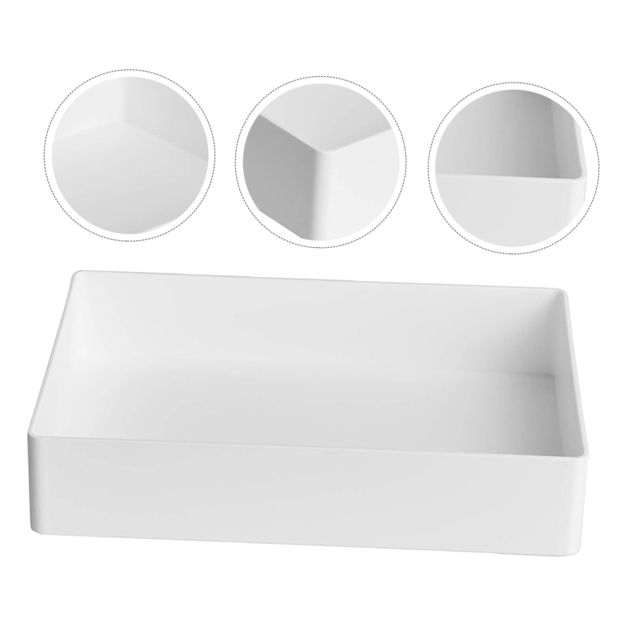 Holibanna Bandeja Organizadora de Laboratorio Fácil Extracción de Polipropileno Blanco, Resistente a Fugas para Pequeños Consumibles y Herramientas