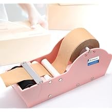 Water-Activated Tape Dispenser, Manual Kraft Gum Tape Dispenser, Width Adjustable 1.18-3.15", Light Weight & Portable Packing Tape Dispenser Set, Light Pink