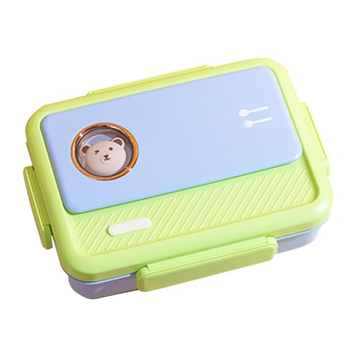 de Acero Inoxidable para Niños,Recipientes para Comidas | Recipiente Portátil Hermético Con Tapa Y Compartimentos Para Comida Ensalada Bocadillo