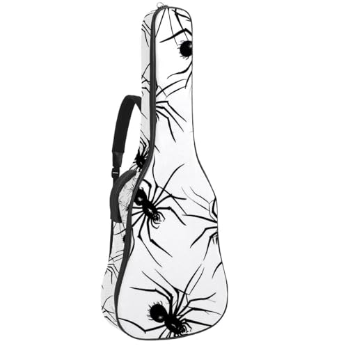 Sac à dos pour guitare acoustique à motif araignée idéal pour les cours de musique
