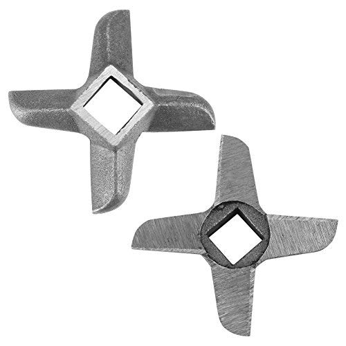 Fleischwolf Klinge, Edelstahl Fleischwolf Messer Cutter Ersatz für Schleifmaschinen, zum Zerkleinern von Fleisch in der Küche(8)