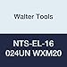 Walter Tools NTS-EL-16 024UN WXM20 Carbide NTS Threading Inserts, External Thread, Full Profile, American UN 60 Degree (Pack of 10)