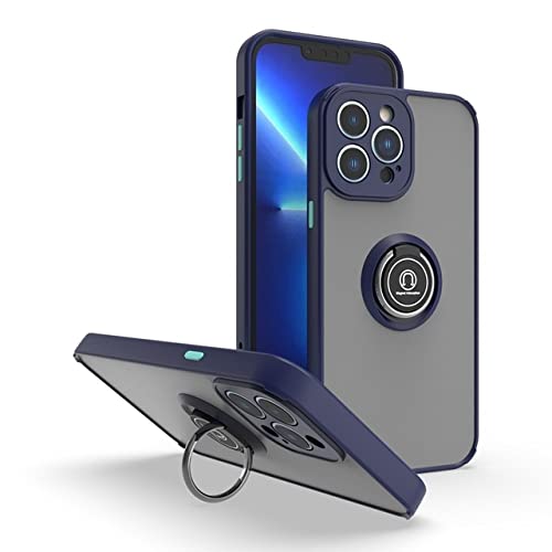 Coque iPhone 7 avec protection appareil photo et support anneau bleu royal