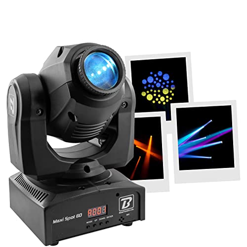 BoomToneDJ Maxi Spot 60 LED RGB 60W Spotlight Disco DJ Éclairage de Scène DMX Spots...