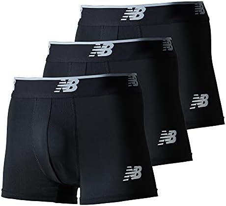 （00:30時点） [ニューバランス] ボクサーブリーフ 【Limited】ボクサーブリーフ メッシュボクサー 3インチ 前閉じ 3pack メンズ LAU13048 ブラック S
