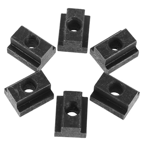 NAMOARLY 6pcs Slot Nuts for Machine Tool Applications High Strength Fastening Hardware Precision Slot Mounting Accessories Easy Install Removal for Versatile Clamping
