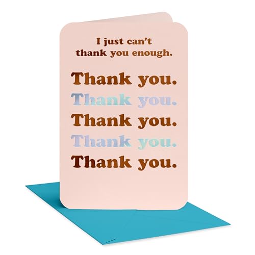 American Greetings Simple Thank You Card for Coworker, Boss, or Secretary (Do This All Day)