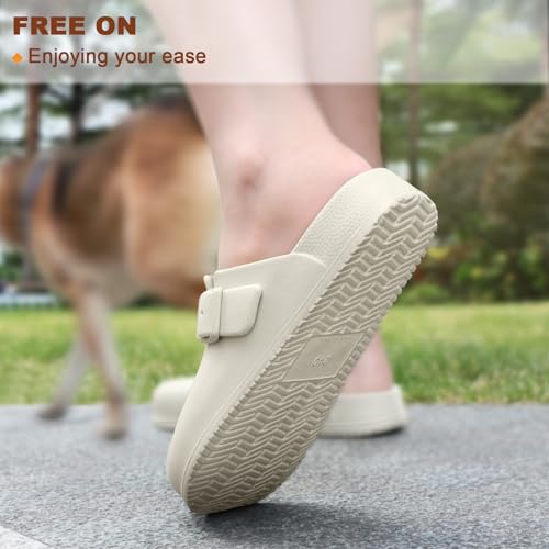 Image of KEMISANT Women Clogs,Comfortable Mules Sandals Slippers Nurse Garden Shoes Unisex for Men Cushioned Support