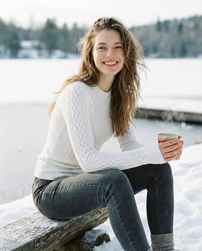 Image of v28 Women Crew Neck Knit Stretchable Elasticity Long Sleeve Sweater Jumper Pullover