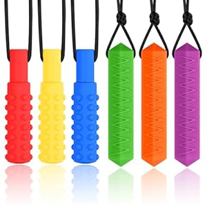 Sensory Chew Necklaces, 6 Pack Chew...