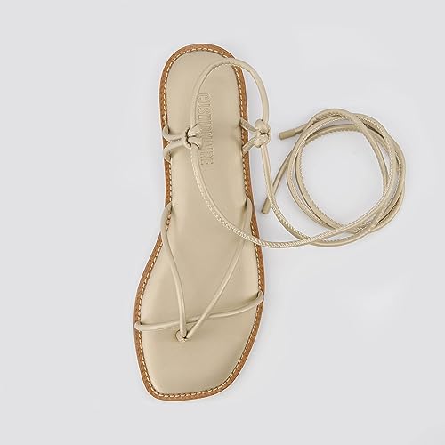 CUSHIONAIRE Women's Virtue lace up sandal +Memory Foam, Wide Widths Available4