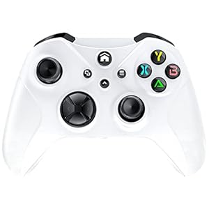 NONBLIEP 32Ft Wireless Xbox Controller for Xbox One, Xbox One X/S, Xbox Series X/S, Android/iOS/PC Game Controller Gamepad Remote Control, with Dual Motors/TURBO/Headphone Jack/Macro Function (White)
