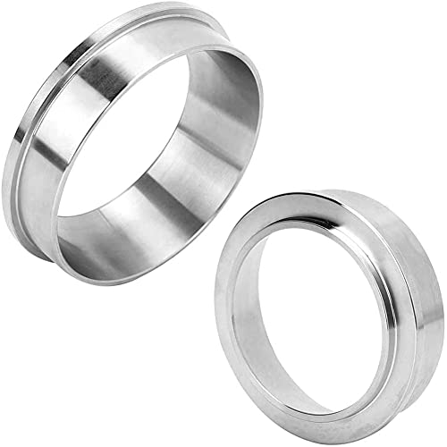 Huajing 51mm Espresso Dosing Funnel, Stainless Steel Coffee Dosing Ring Compatible with 51mm Breville Portafilter Espresso Coffee Machine Accessories (51mm)