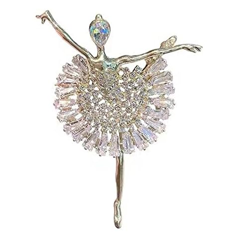 Generic Rhinestone Ballerina Brooch Cover