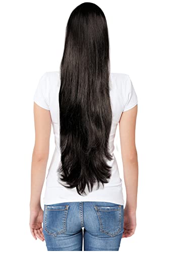 Long Black 70's Wig Witch Wig Costume Wig - One Size