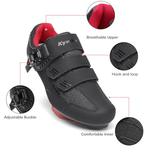 Image of Unisex Cycling Shoes Compatible with Peloton Bike Shoes Indoor Clip in Peleton Road Bike Riding Racing Biking Shoes with Delta Cleats for Mens Womens Indoor Outdoor Bike Pedal