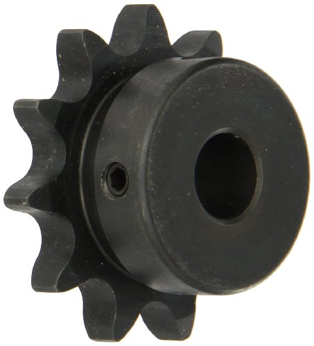 Martin Roller Chain Sprocket, Hardened Teeth, Bored-to-Size, Type B Hub, Single Strand, 40 Chain Size, 0.5" Pitch, 11 Teeth, 0.5" Bore Dia., 2.003" OD, 1.375" Hub Dia., 0.284" Width