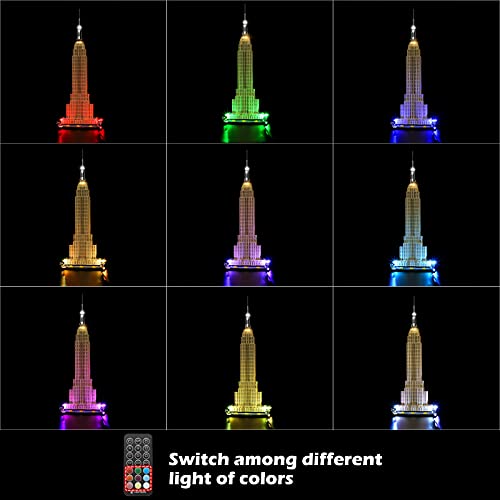 LIGHTAILING Licht-Set Kompatibel MitLego 21046 Architecture Empire State Bausteinen Modell:Fernbedienungsversion… – Bild 5