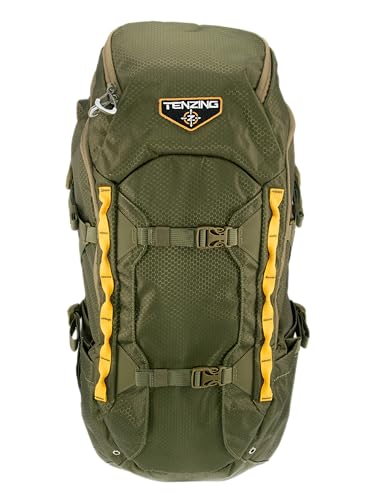 Image of TENZING 2300 Whitetail Day Pack, Olive Green | Rugged Durable Camo Hunting Backpack with 4 Compartments & 13 Organizational Pockets, Hydration Bladder Compatible