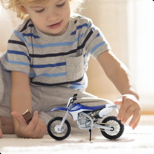 Image of 1:12 Dirt Bike Model Compatible with Yamaha YZ450F Blue
