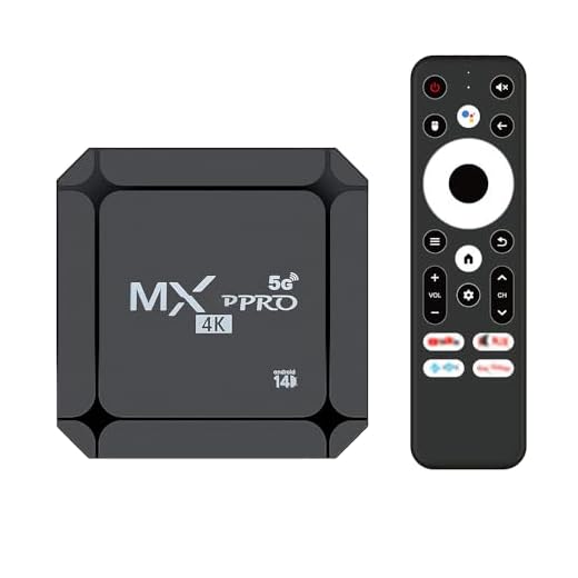MXQ Pro 5G 4K Android TV 13.1 Box Ram 1GB Rom 8GB Android Smart Box H.265 HD 3D Dual Band 2.4G/5G WiFi Quad Core Home Media Player