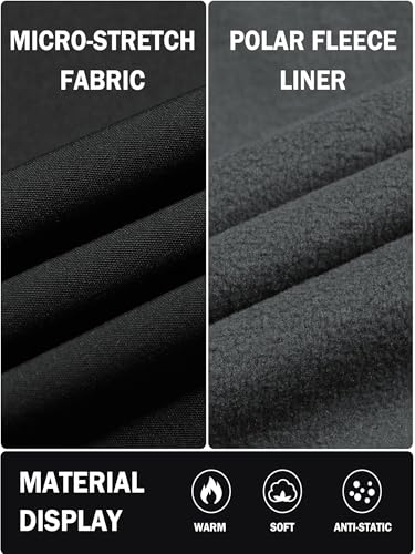 Mens Vests Outerwear Removable Hood Windproof Golf Vests for Men Softshell Sleeveless Jacket with 6 Pockets4