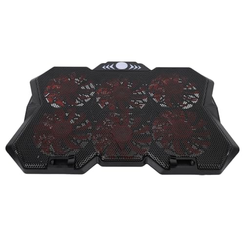 Base para laptop GLOGLOW con 6 ventiladores RGB ajustable miniatura 3