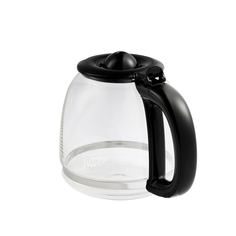 Russell Hobbs Amerykański ekspres do kawy, z filtrem [1,25 l, 1100 W] Brontë czarny (technologia WhirlTech, odporna na kapanie, utrzymywanie ciepła, szklany dzbanek, funkcja pauzy i serwowania