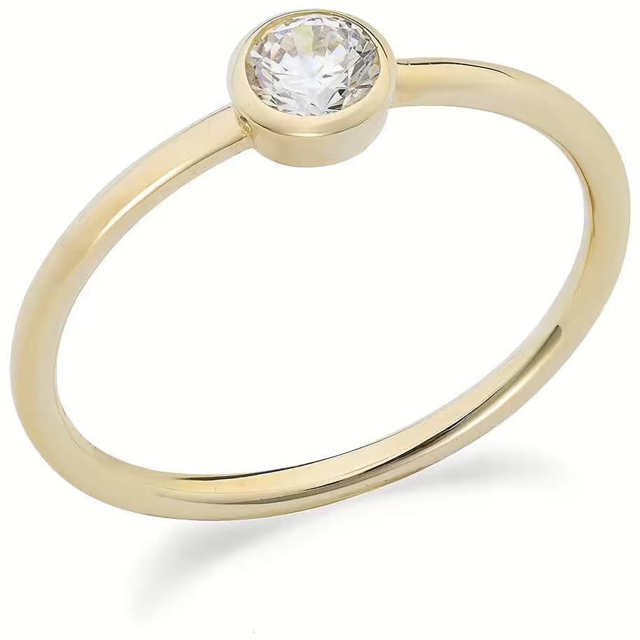 Bague femme or jaune 375 NADIR pour sublimer vos tenues de soirée chic