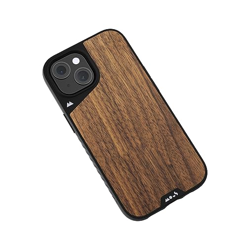 Image of Mous Wood For iPhone 15 Case Magsafe Compatible - Limitless 5.0 - Walnut - Protective iPhone 15 Case - Shockproof Phone Cover