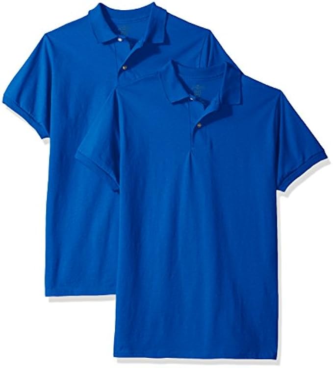 Jerzees Boys' SpotShield Short Sleeve Uniform Polo (2-Pack)