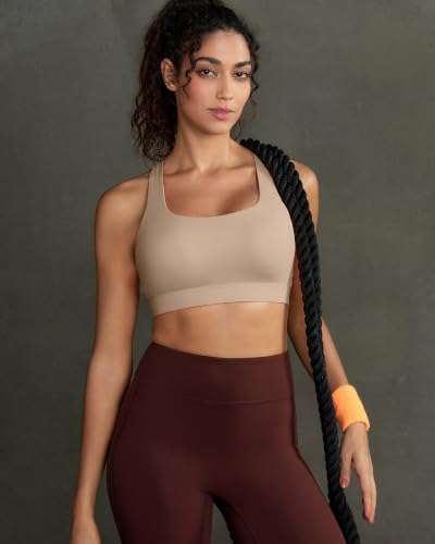 Image of RUNNING GIRL Sports Bras for Women,Crisscross Back High Impact Sports Bra with Hook Closure Workout Supportive Bra