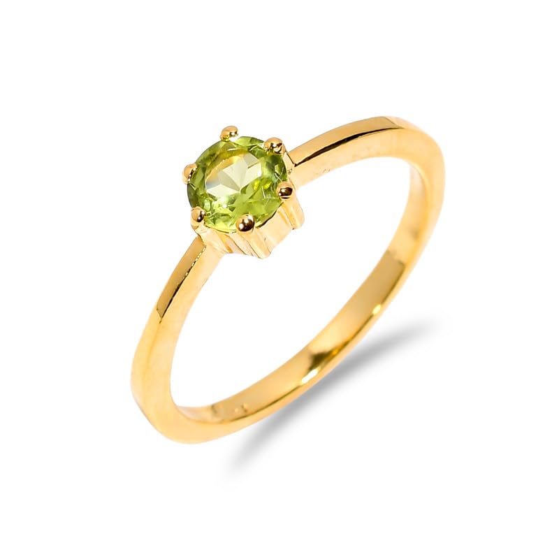 Bague argent et péridot naturel contre les allergies et bijoux ternes
