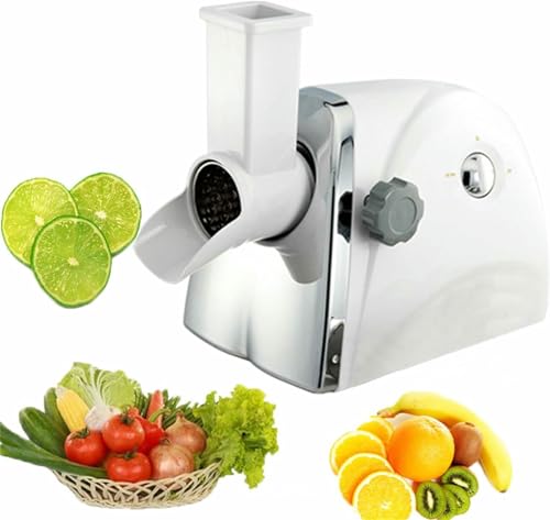 Electric Cheese Grinder - Commercial Rotary Cutter with Stainless Steel Rotary Knives for Efficient Grating and Slicing