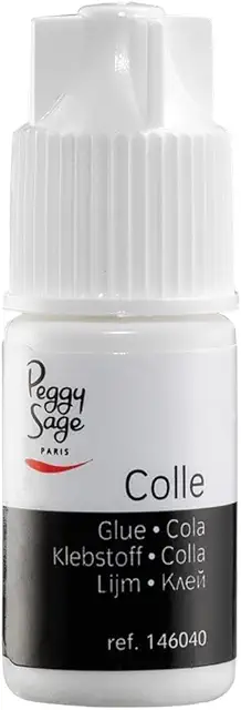 Colle transparente Peggy Sage pour faux ongles - 3g