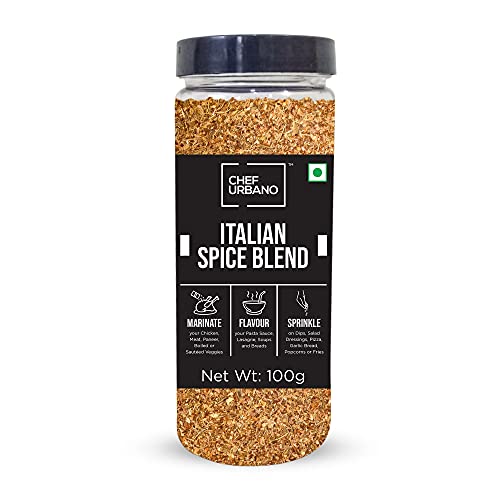 Image of Chef Urbano Italian Spice Blend 100g | All Natural & Healthy Italian Spice Blend for Pizza, Pasta, Salads and Bread Seasoning | Premium Herbs and Spices | Vegan