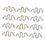 ROMISBABA 12個 美甲镶钻蛇指甲貼 ネイル小型装飾品 ファッション性滑らかデザイン プロ 人用マニキュアオーナメント 爪用デコレーションアク